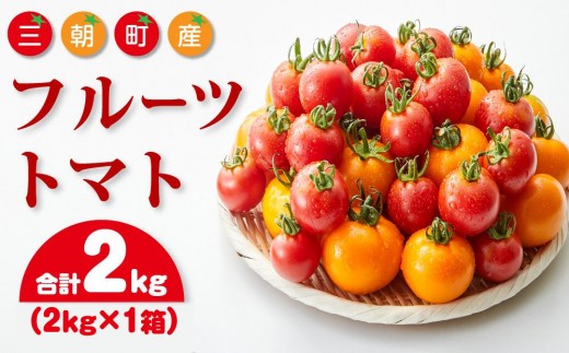 
                  【先行予約】フルーツトマト 三朝町産 2kg × 1箱｜トマト とまと tomato 野菜  フルーツ 先行予約 産地直送 農家直送 鮮度 新鮮 栄養  ギフト プレゼント トマトジュース  やさい サラダ  トマト フルーツ  ミニトマト  果物 くだもの  農家 三朝町  産地直送 新鮮 健康 ビタミンC リコピン 夏 料理 サラダ ジュース パスタ トマトソース お弁当　栄養価  料理 旬
                