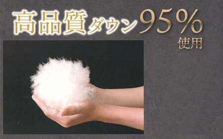 羽毛布団 シングル （G-27） ピンク系 フランス産ホワイトダウン95％ ツインキルト2層式 抗菌 防臭