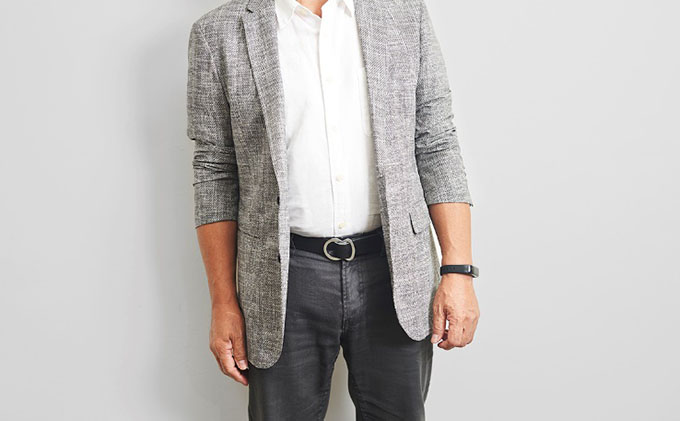 【二宮五郎商店】「あな」がないベルト 【ブラック】