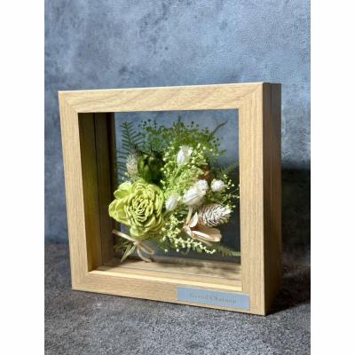 ふるさと納税 出雲市 フレームフラワー(カードル)【グリーン】