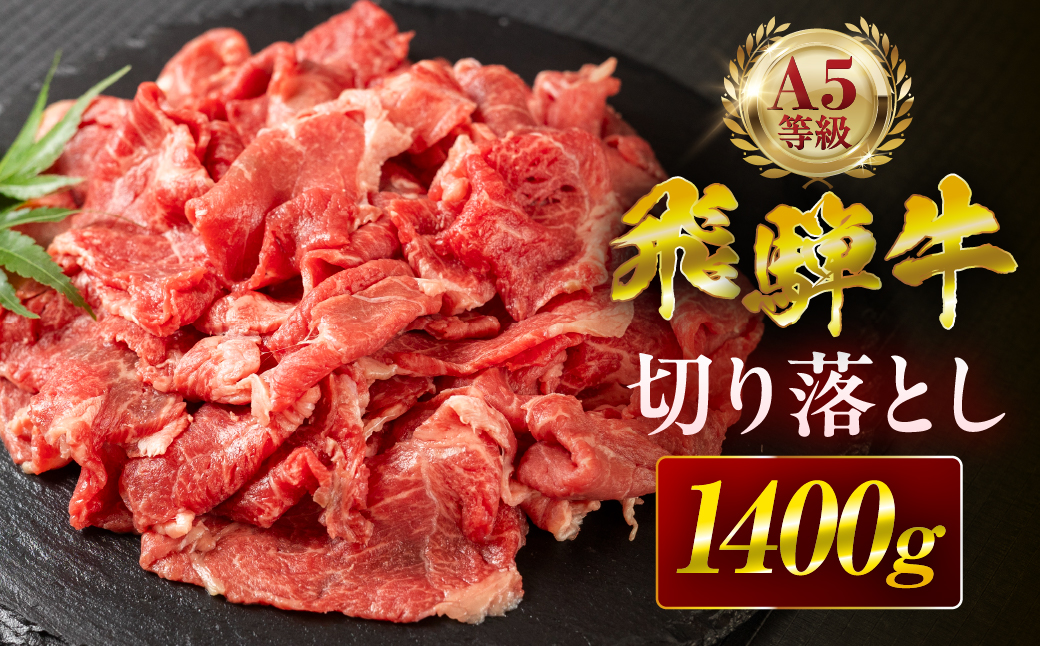 【6回定期便】飛騨牛 A5 1400g ちょっと良い 切り落とし 牛肉 和牛 1400g × 6回