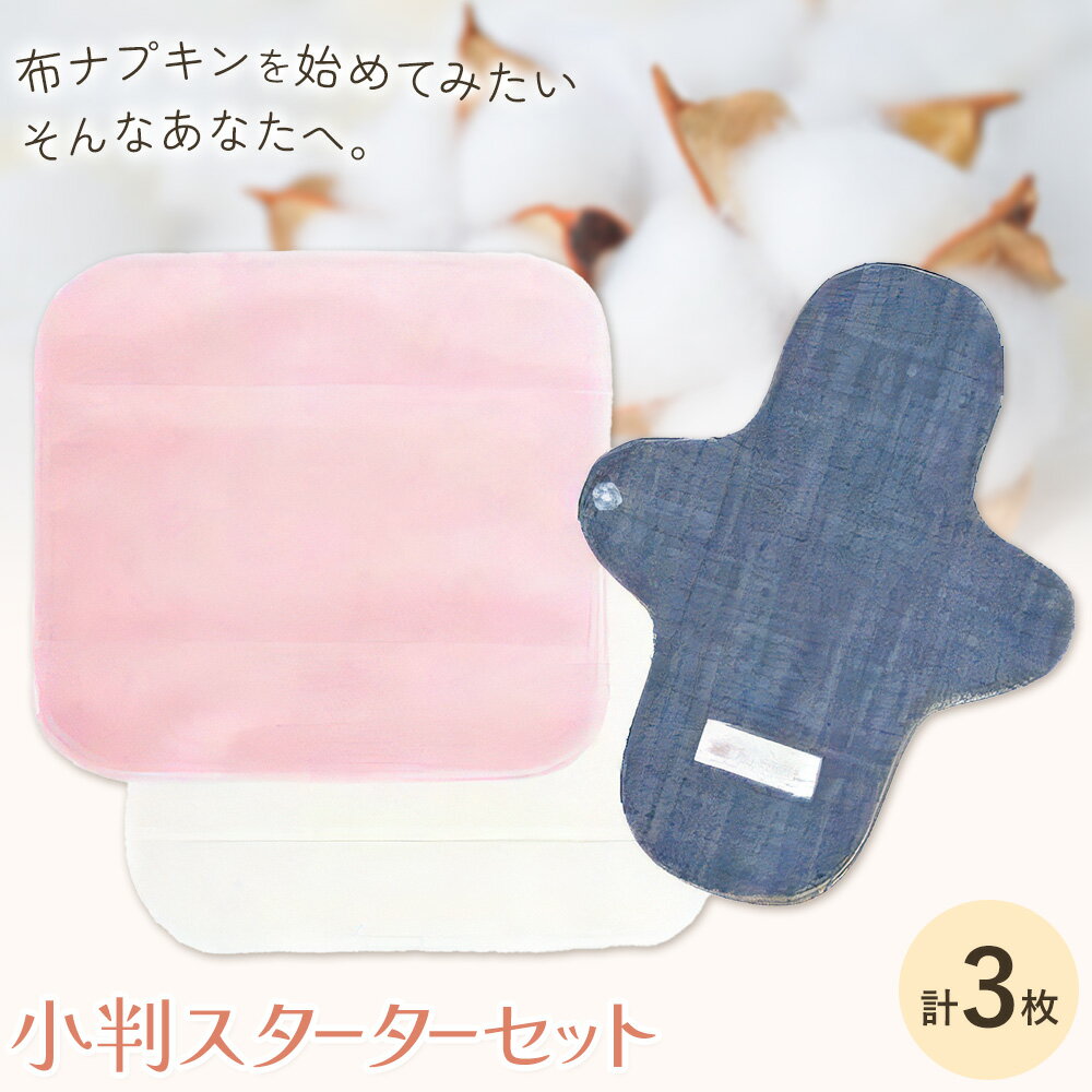 【ふるさと納税】布ナプキン ナプキン コットン 小判スターターセット シルクハンカチ型 ネルハンカチ型 レギュラーアンダーホルダー 計3枚 有限会社アルデバラン《45日以内に出荷予定(土日祝を除く)》岡山県 笠岡市 オーガニックコットン 布ナプキン 基本セット