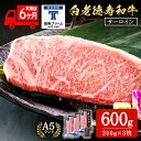 【ふるさと納税】【定期便6カ月】 白老牛 サーロイン ステーキ 200g×3枚 特製ソース付き 和牛 牛肉 ギフト 北海道 ＜徳寿＞ BJ068北海道ふるさと納税 白老 ふるさと納税 北海道