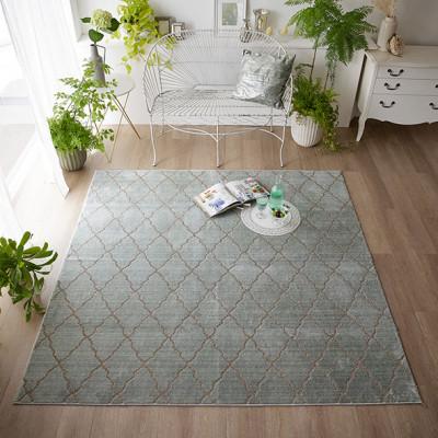 ふるさと納税 和泉市 【190×240cm】住まいに彩りを添える カーペット ラグ (コラベル) カラー:ライトグリーン |  | 01