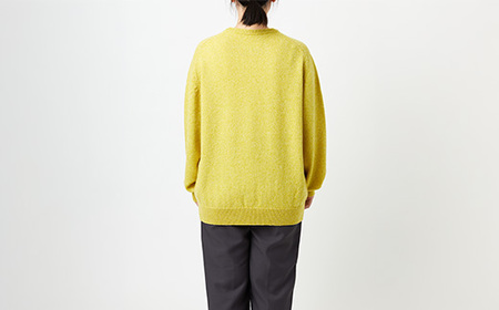 ≪先行予約≫【THISISASWEATER.】A4: A SWEATER IS COLOR.  Yellow moku イエロー カシミヤセーター 服 洋服 ユニセックス メンズ レディース ブランド
