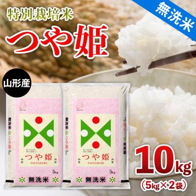 ふるさと納税 山形市 山形産 特別栽培米 【無洗米】つや姫 10kg(5kg×2) FZ26-770