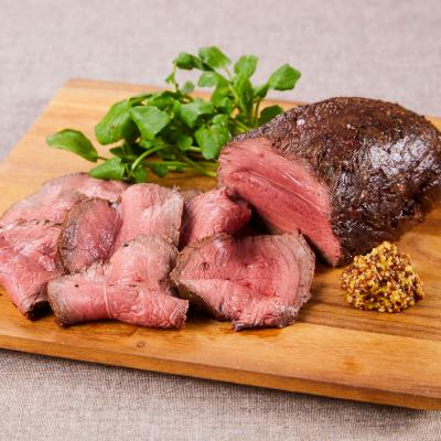 ふるさと納税 標茶町 北海道 標茶町産 エゾ 鹿肉 モモ ブロック 1kg |  | 02