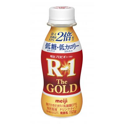 ふるさと納税 守谷市 明治プロビオヨーグルトR-1ドリンクタイプ The GOLD 低糖・低カロリー 112g　24本