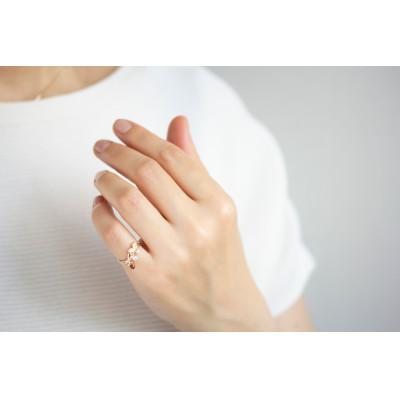 ふるさと納税 藤沢市 K10 Strawberry ガーネット トパーズ Pinky Ring(5号) |  | 01