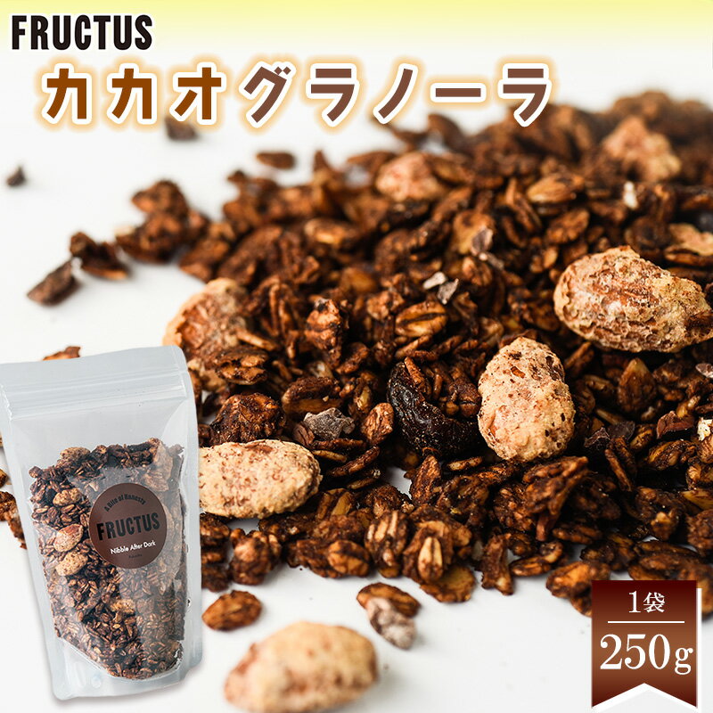 【ふるさと納税】【FRUCTUS】カカオグラノーラ 250g F11000103【福岡県 須恵町】