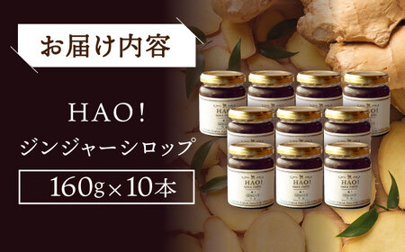 HAO!ジンジャーシロップ 160g×10   [DAA049] 生姜 シロップ