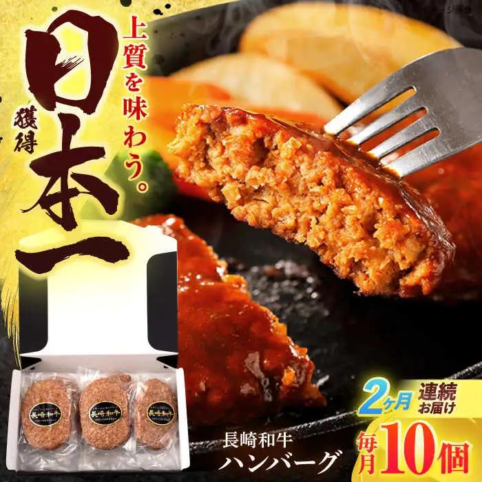【2回定期便】ハンバーグ ハンバーグ (150g×10個) [OCD007]