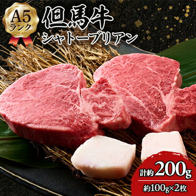 【ふるさと納税】但馬牛 A5 シャトーブリアン 2枚【配送不可地域：離島】【1584974】