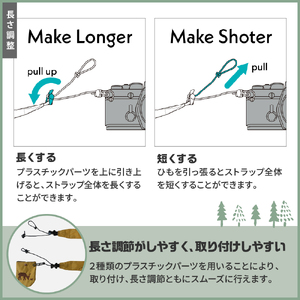 Stitch Strap KAHKI カメラ用ストラップ レンズキャップホルダー付属 替え紐 オリジナルデザイン 新潟県 妙高市