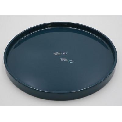 ふるさと納税 高岡市 【高岡漆器】姫盆ホタルイカ貝入　群青