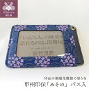 【ふるさと納税】パスケース 定期入れ レディース 革 オリジナル 甲州印伝 k001-256 送料無料