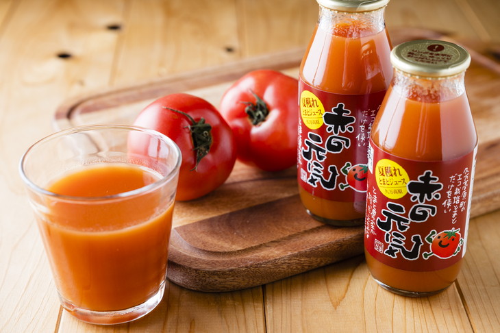 【無添加】久万高原町産トマトジュース「赤の元気」12本セット(夏穫れ赤ラベル12本) ※着日指定不可 ※離島への配送不可