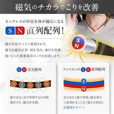 ふるさと納税 京都市 【ファイテン】RAKUWA磁気ネックレス チョッパースクエア ゴールド/ブラック<50cm> |  | 01