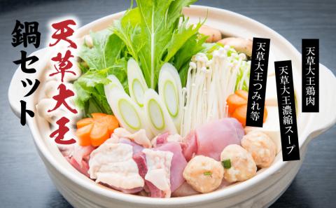 S011-014_天草大王鍋セット(天草大王鶏肉・天草大王濃縮スープ・天草大王つみれ等)