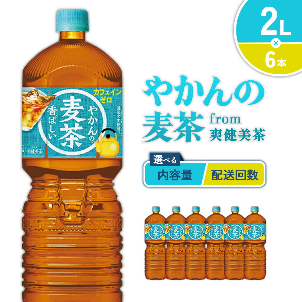 【ふるさと納税】【内容量/発送回数 選べる】やかんの麦茶 from 爽健美茶 2L PET【コカ・コーラ】ペットボトル 1ケース(6本)2ケース(12本) 3ケース(18本) 4ケース(24本) 定期便 2回(12本 24本) 3回(18本 36本) セット お茶 麦茶 むぎ茶 送料無料