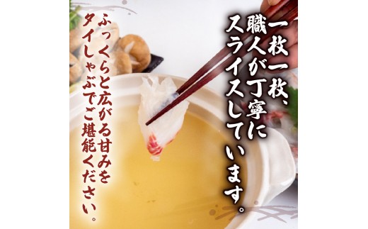 タイ しゃぶしゃぶ タイしゃぶ スライス 3パック  新鮮 国産 鰤 約 630g 以上 たい セット 冷凍 しゃぶ 鯛 お鍋 年末 年始 大晦日 正月 高知県 須崎市 高知 YI006