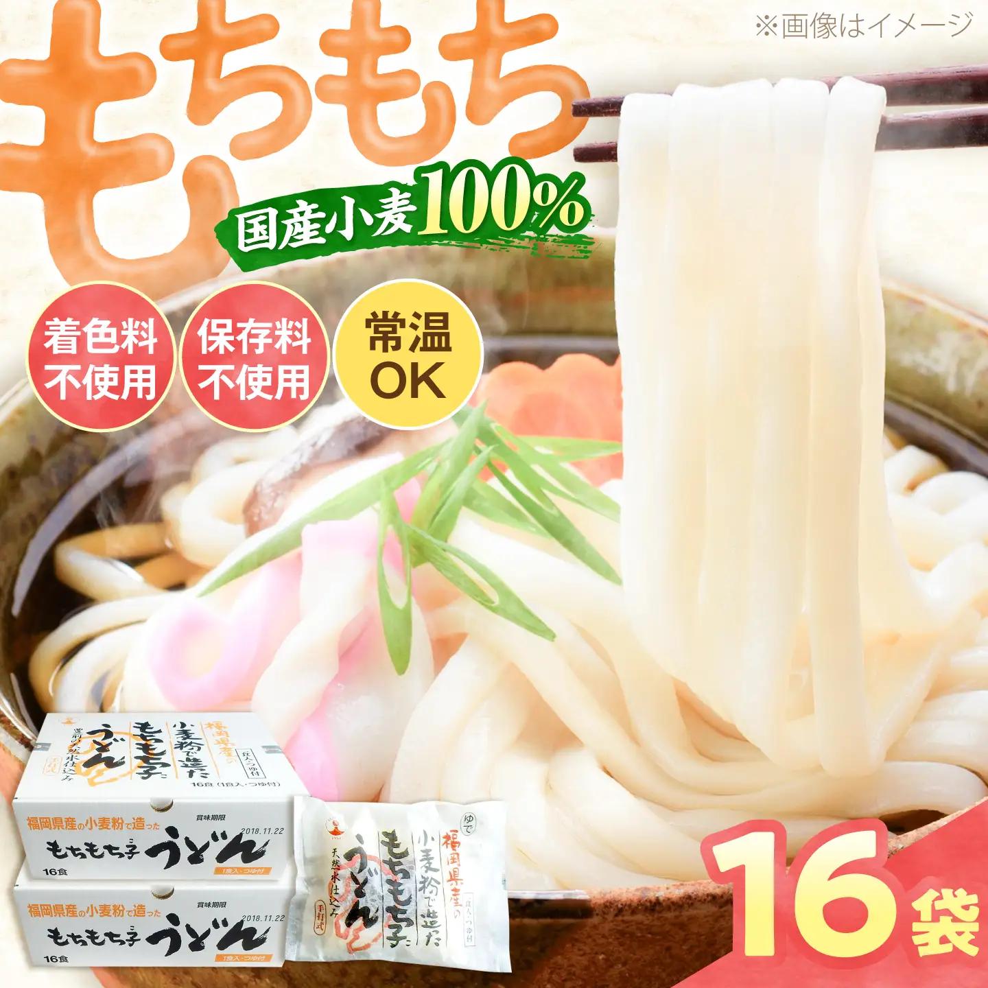 もちもち子うどん16食 VAI014 生麺 うどん