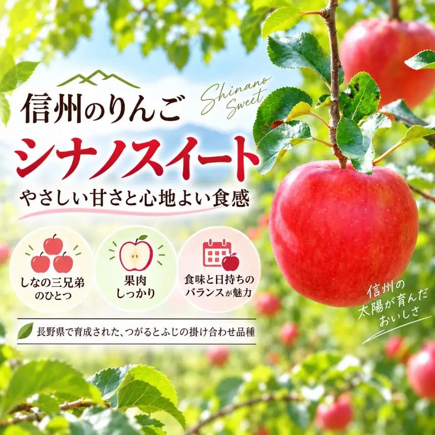 りんご 令和8年10月中旬頃発送 シナノスイート 訳あり 約5キロ！ 信濃三兄弟の一つ【016-31】
