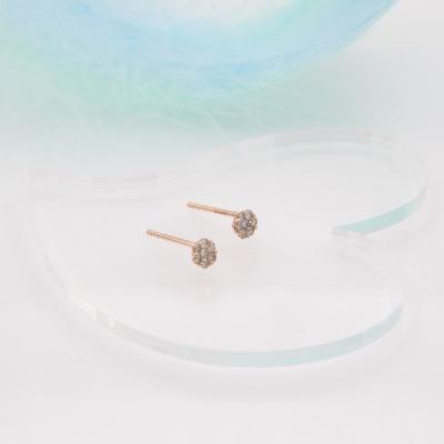 ふるさと納税 甲府市 K18PG 0.2ct ダイヤモンド ピアス　FFP-000342 |  | 02