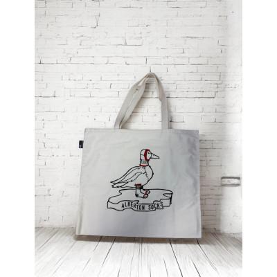 ふるさと納税 上牧町 alberton社　army　duck柄のレコードエコバック