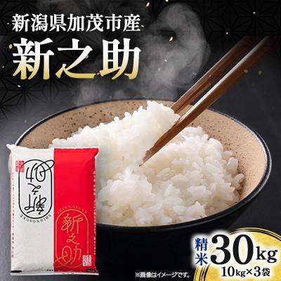 ふるさと納税 加茂市 令和7年産　新之助　精米30kg