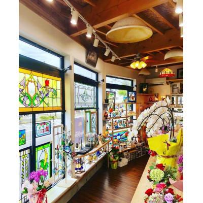 ふるさと納税 静岡市 ステンドグラス　クリスマスオーナメント　ポインセチア |  | 03