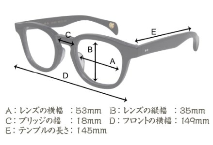 越前國甚六作 JN-003「甚ノ参」メガネフレーム　C-5（ハバナ / アンティークゴールド）