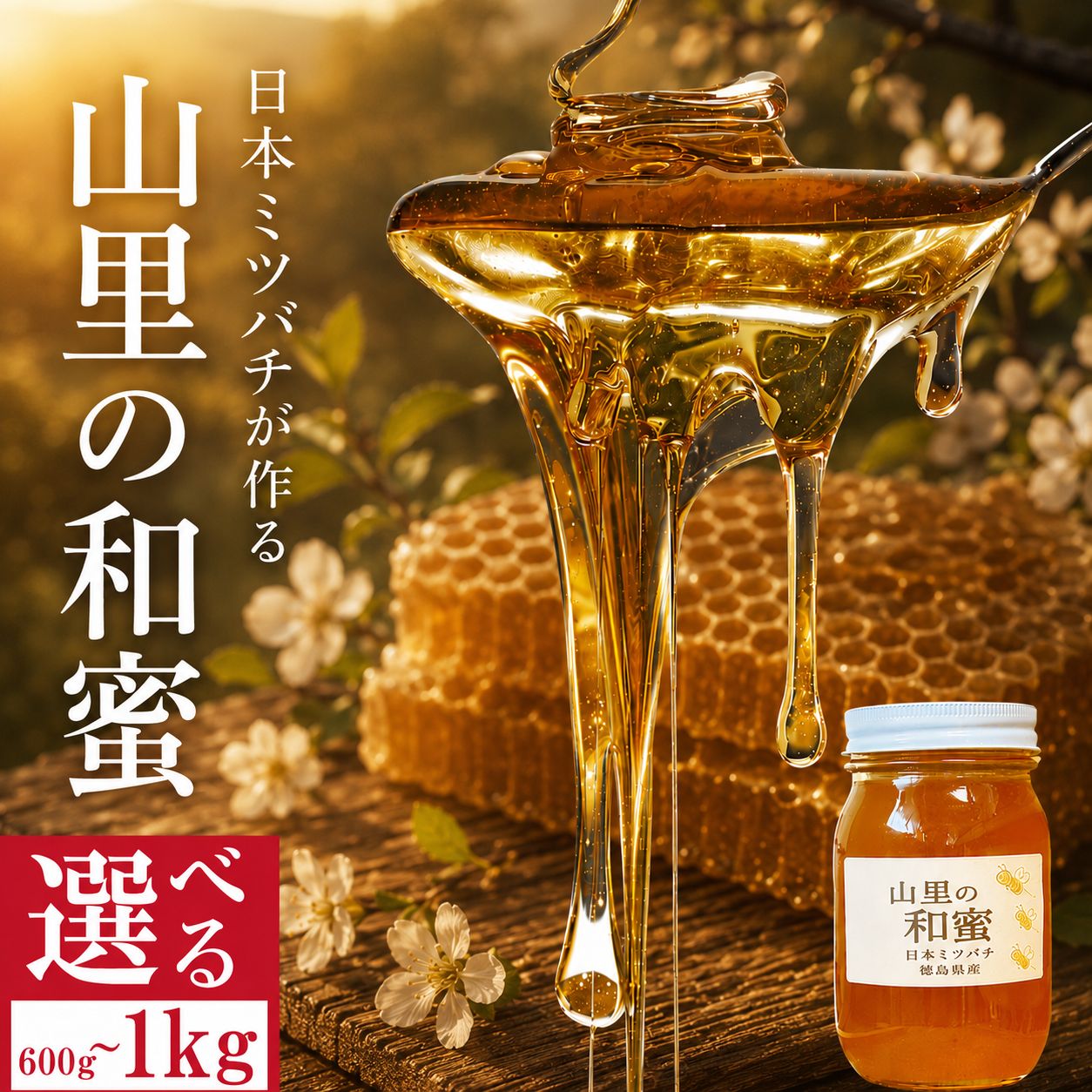 【ふるさと納税】 はちみつ 国産 純粋 日本みつばち 600g 1kg 非加熱 蜂蜜 ニホンミツバチ 純粋はちみつ 生はちみつ 百花はちみつ 百花蜂蜜 完熟 和蜜 天然 ハニー 瓶 美容 健康 ヨーグルト パンケーキ 保存食 非常食 防災 菓子 産地直送 徳島県 三好市 みよし 森清秀