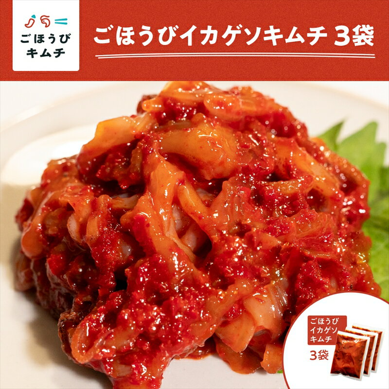 【ふるさと納税】【ごほうびキムチ】イカゲソキムチ（140g×3袋）【 キムチ 神奈川県 小田原市 】