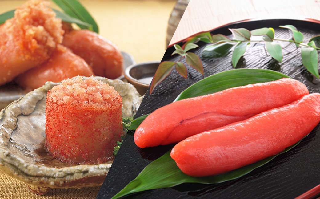 
            博多名物明太子食べくらべ 【かねふく】 辛子明太子徳切400g・ 【宮近】 近海産辛子明太子700g 明太子 卵 海鮮 魚介類 食べ比べ セット 国産 冷凍 福岡県 糸田町
          