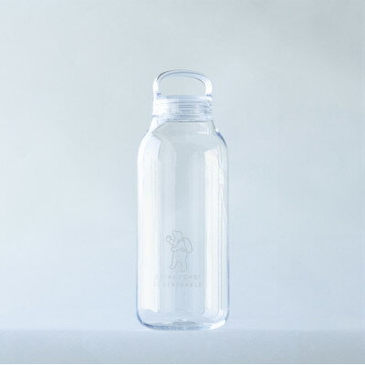 【ふるさと納税】知床トコさん　ウォーターボトル　クリア　500ml×1本　常温で水が飲める 耐熱マイボトル【配送不可地域：離島・沖縄県】【1627988】