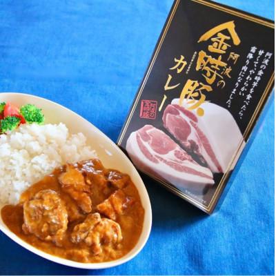 ふるさと納税 上板町 阿波の金時豚カレー　220g×4個 合計880g　レトルト食品