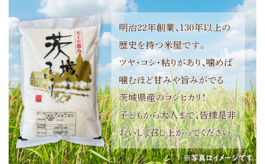 【10月以降順次発送】【令和8年産】茨城県産コシヒカリ 5kg 新米 お米 ごはん こしひかり 老舗 米屋 おにぎり ごはん 茨城県 水戸市 5キロ (HQ-91)