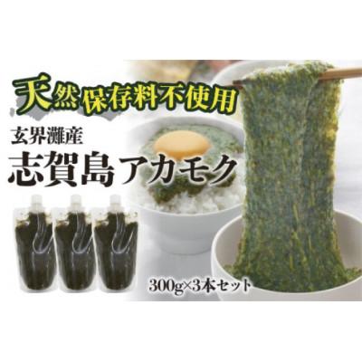 ふるさと納税 福岡市 玄界灘産  アカモク(300g×3本　計900g) HR12