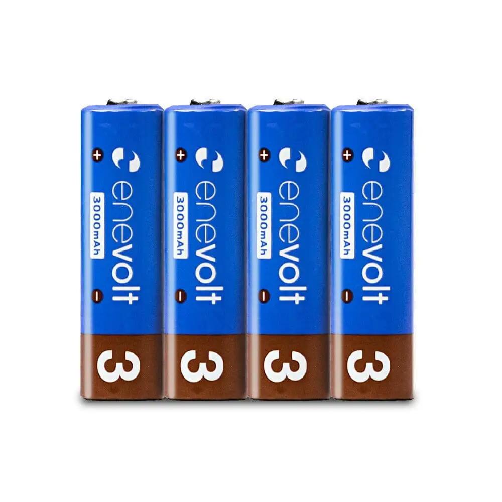 【enevolt】 充電池 3000mAh 単3 エネボルト 8本セット 【1年間保証】