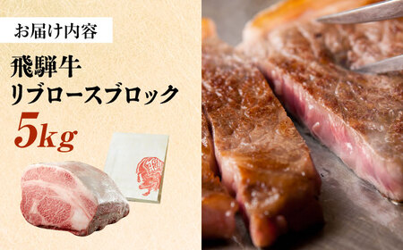飛騨牛 極上 リブロース ブロック 5kg 瑞浪市 / 養老ミート 冷凍 和牛 ギフト[AZDB015]