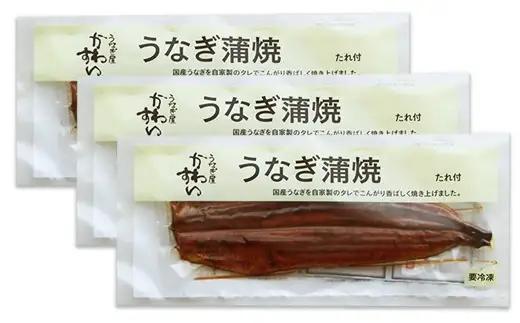超特大国産うなぎ3本セット(1尾：200~229g)(B1175-1)
