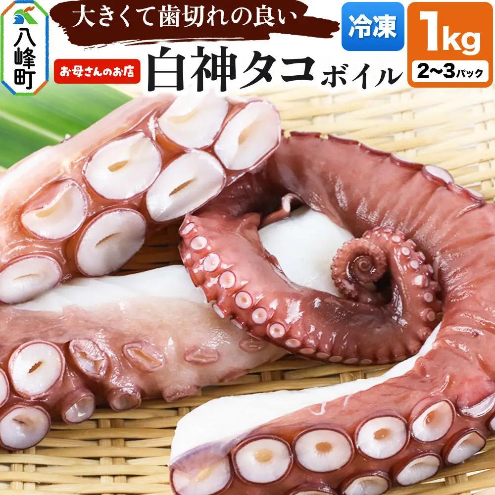 白神タコ ボイル 約1kg（2～3パック）冷凍 秋田県八峰町沖産