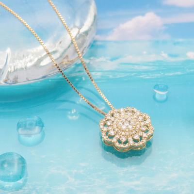 ふるさと納税 甲府市 K18　0.5ctダイヤモンド　シンメトリーペンダントネックレス　HH-019924 |  | 01