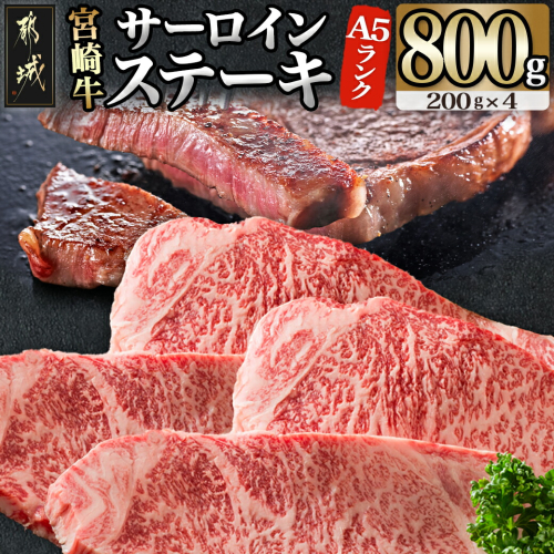 【A5】宮崎牛サーロインステーキ4枚_MB-0135