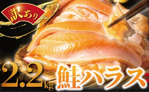 訳あり 鮭 はらす 約 2.2kg  さけ サケ 銀鮭 塩銀鮭 シャケ サーモン 訳アリ 冷凍 不揃い 規格外 サケハラス 鮭ハラス  傷 チリ産 魚介類 人気 魚介 家庭用 朝食 昼食 夕食 お弁当 おにぎり おかず 千葉 旭 千葉県 旭市 有限会社キクチシーフーズ kks003_X1