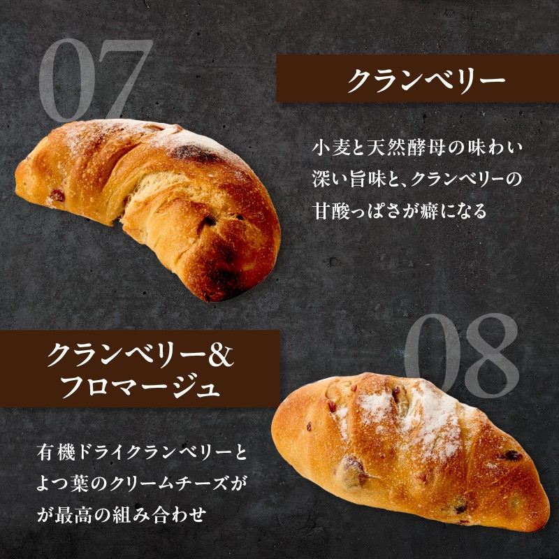 【定期便】自家培養酵母で焼くハード系パン9種＋スコーン1種セット！