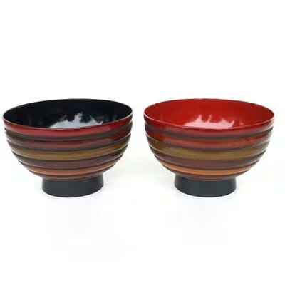 【ふるさと納税】夫婦椀 こま塗り（12cm） | 食器 カトラリー 日用品 人気 おすすめ 送料無料