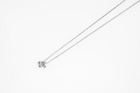 Pt900 フラワーネックレス CN-215