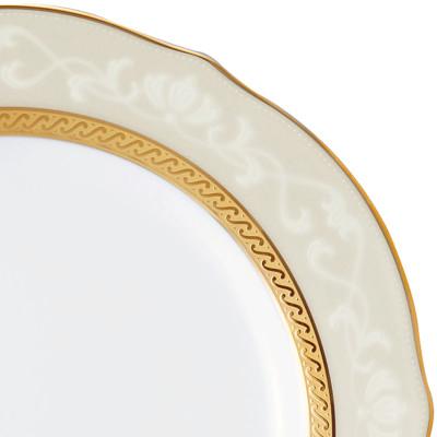 ふるさと納税 みよし市 ノリタケ【ハンプシャーゴールド&プラチナ】23cmアクセントプレートペア(色変り) |  | 01